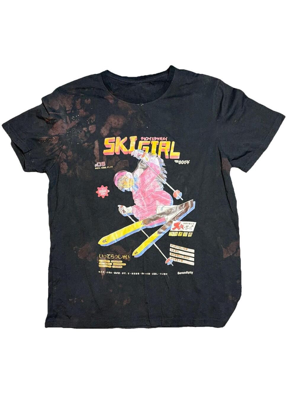 Ideverray Graphic T-shirt Men Adult Size M Black Serendipity Komorebi LA!XTON
